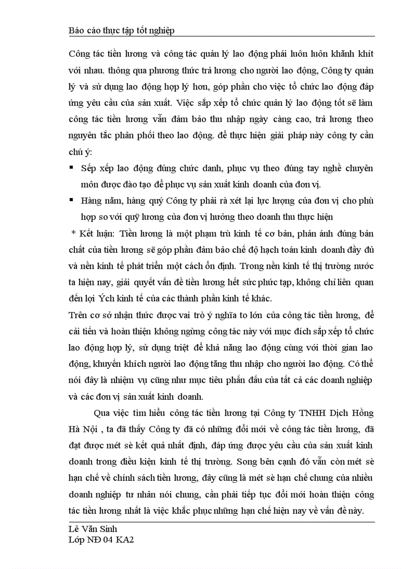 image for page Tổ chức hạch toán tiền lương và các khoản trích theo lương tại công ty TNHH Dịch Hồng Hà Nội