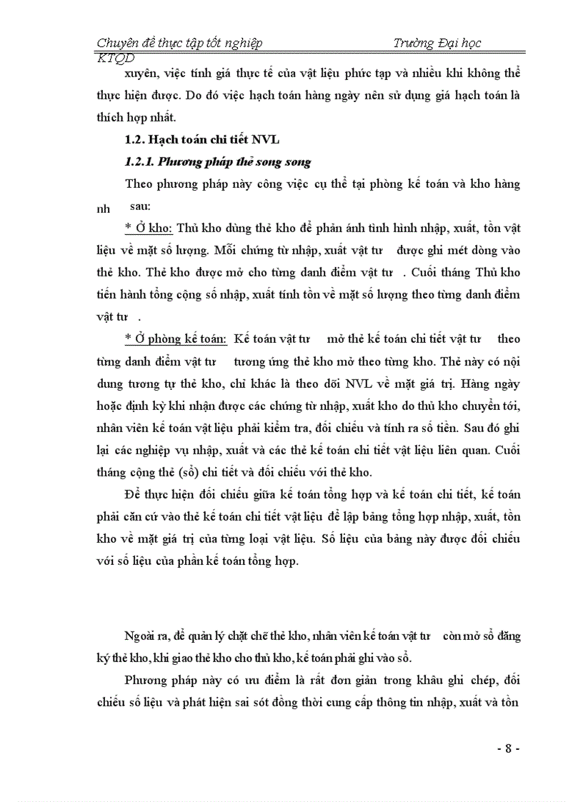 image for page Hạch toán NVL may tại Công ty Thanh Hà - Cục Hậu cần