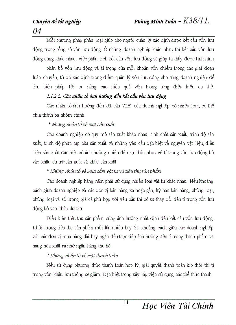 image for page Vốn lưu động và các giải pháp nâng cao hiệu quả tổ chức và sử dụng vốn lưu động tại công ty Dược Liệu TWI
