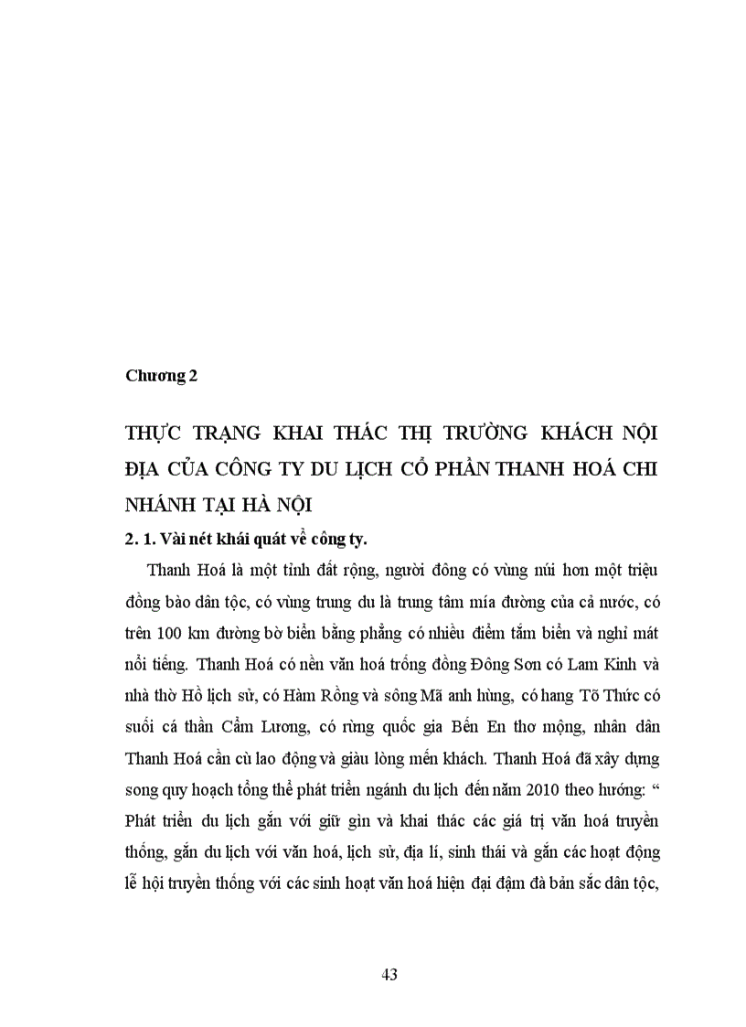 image for page Một số giải pháp nhằm khai thác thị trường khách du lịch nội địa của Chi nhánh công ty du lịch cổ phần Thanh Hoá tại Hà Nội