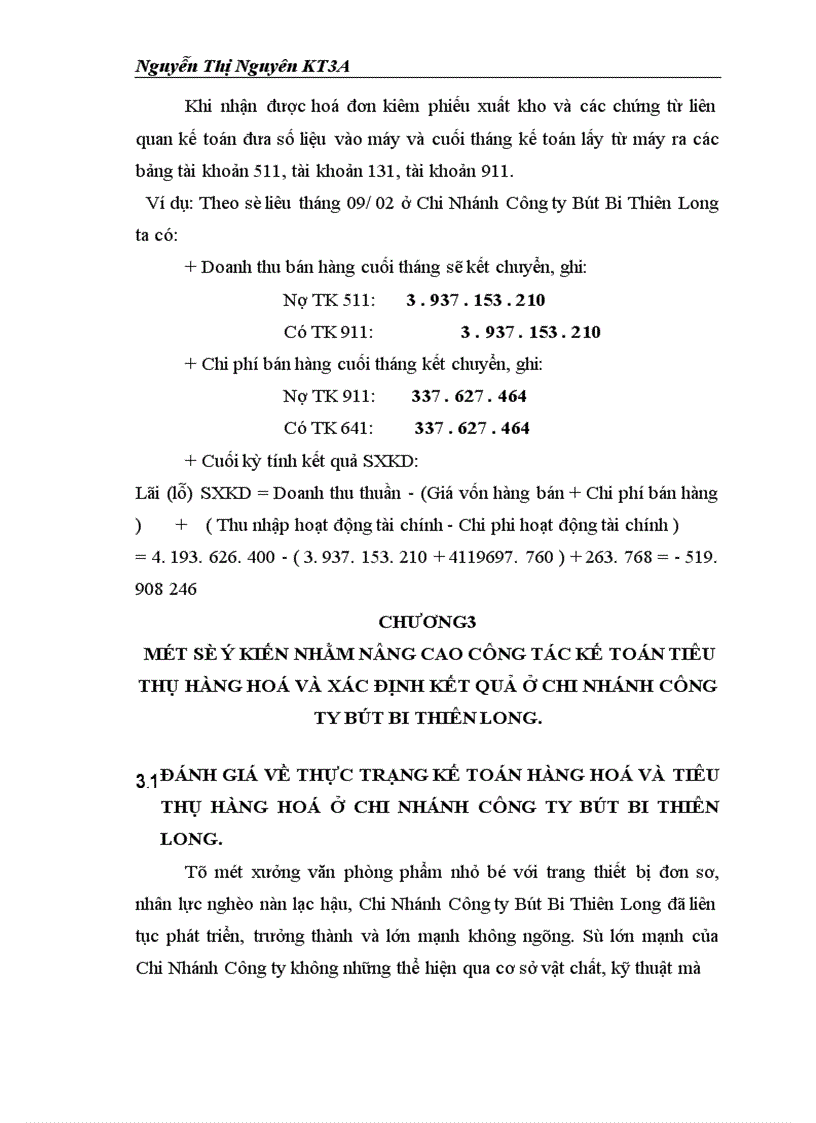 image for page Báo cáo thực tập thực tập tại Công ty Bút Bi Thiên Long