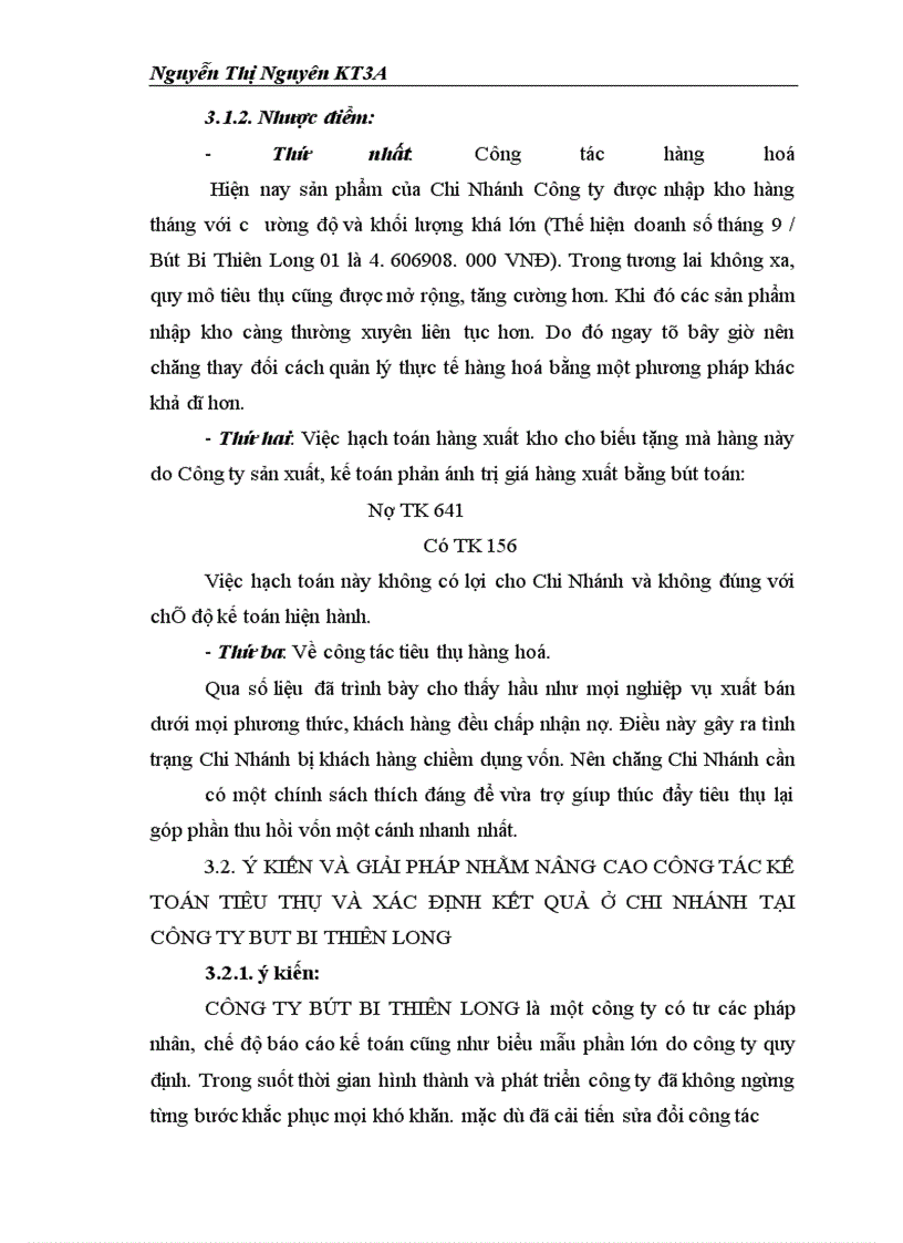 image for page Báo cáo thực tập thực tập tại Công ty Bút Bi Thiên Long