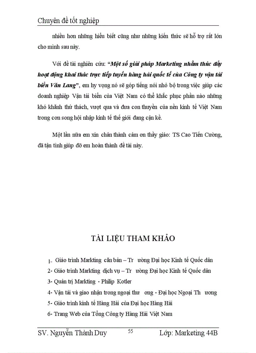 image for page Một số giải pháp Marketing nhằm thúc đẩy hoạt động khai thác trực tiếp tuyến hàng hải quốc tế của Công ty vận tải biển Văn Lang