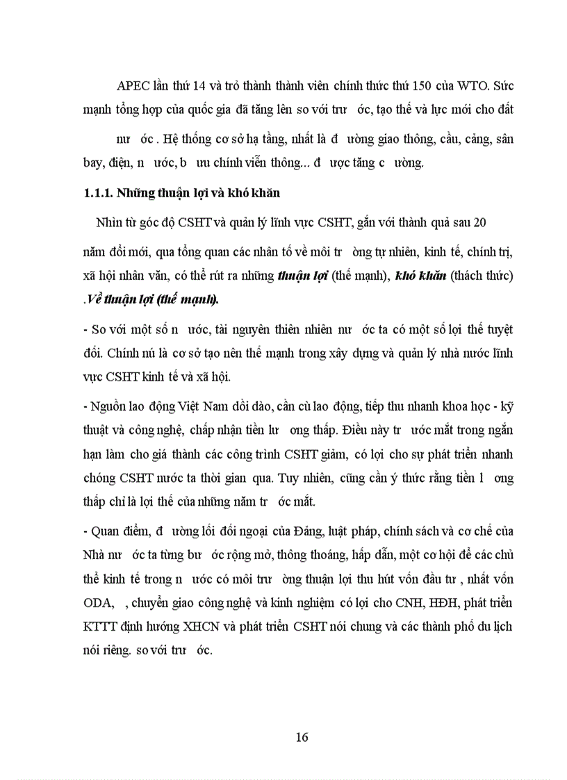 image for page Phương hứớng và giải pháp tiếp tục hòan thiện quản lý nhà nước trong lĩnh vực cơ sở hạ tầng nhằm phát triển kinh tế-xã hội ở các thành phố du lịch thời gian tới nước ta