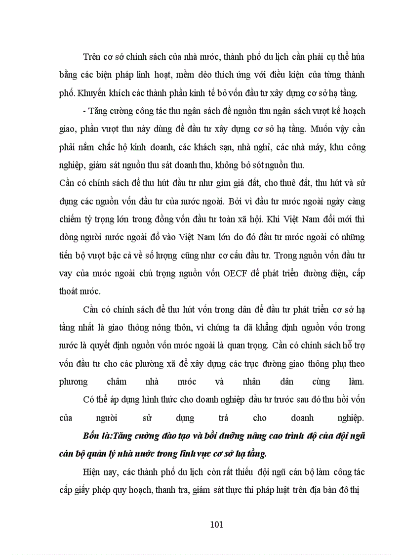 image for page Phương hứớng và giải pháp tiếp tục hòan thiện quản lý nhà nước trong lĩnh vực cơ sở hạ tầng nhằm phát triển kinh tế-xã hội ở các thành phố du lịch thời gian tới nước ta