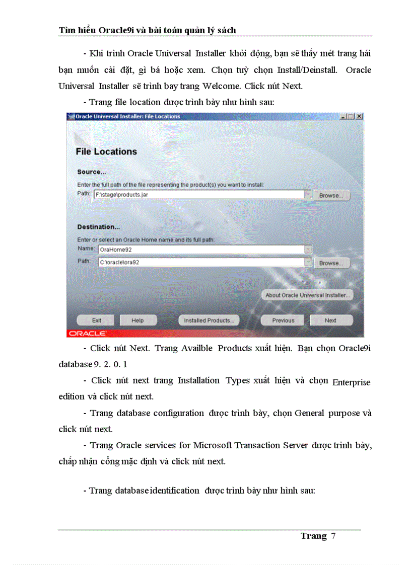 image for page Tìm hiểu Oracle9i và bài toán quản lý sách