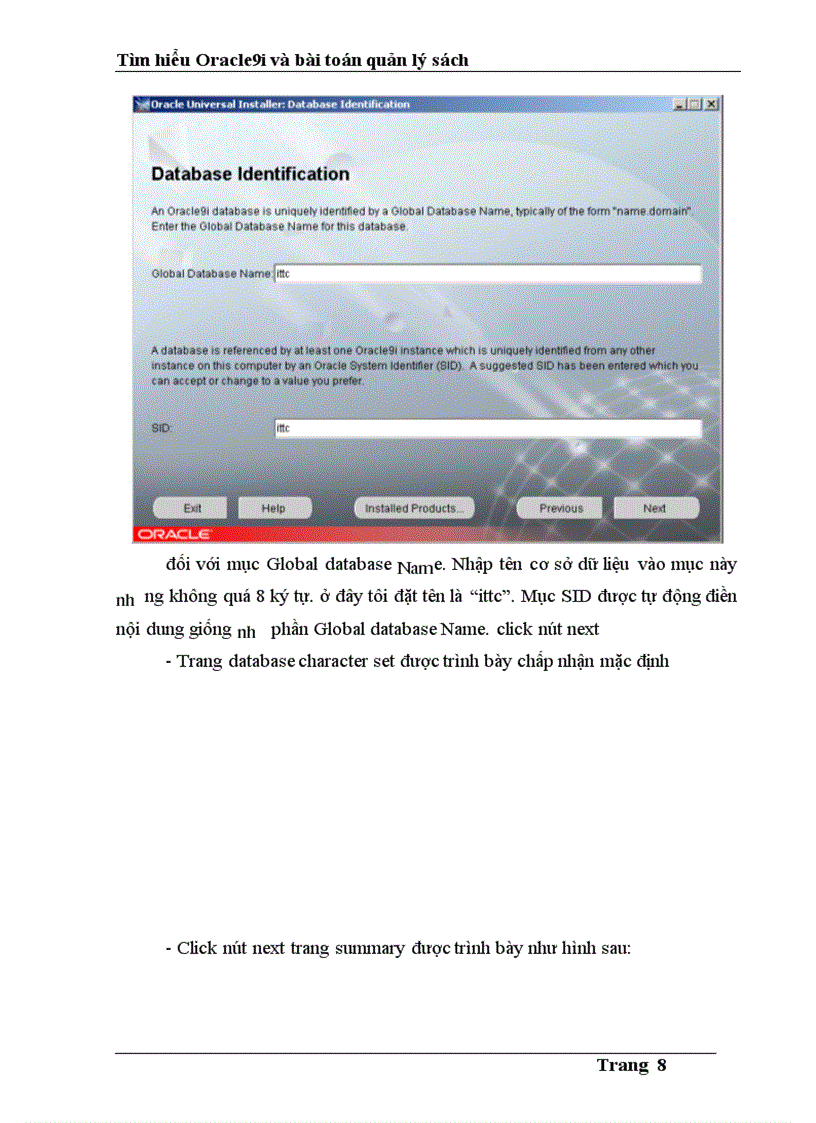 image for page Tìm hiểu Oracle9i và bài toán quản lý sách