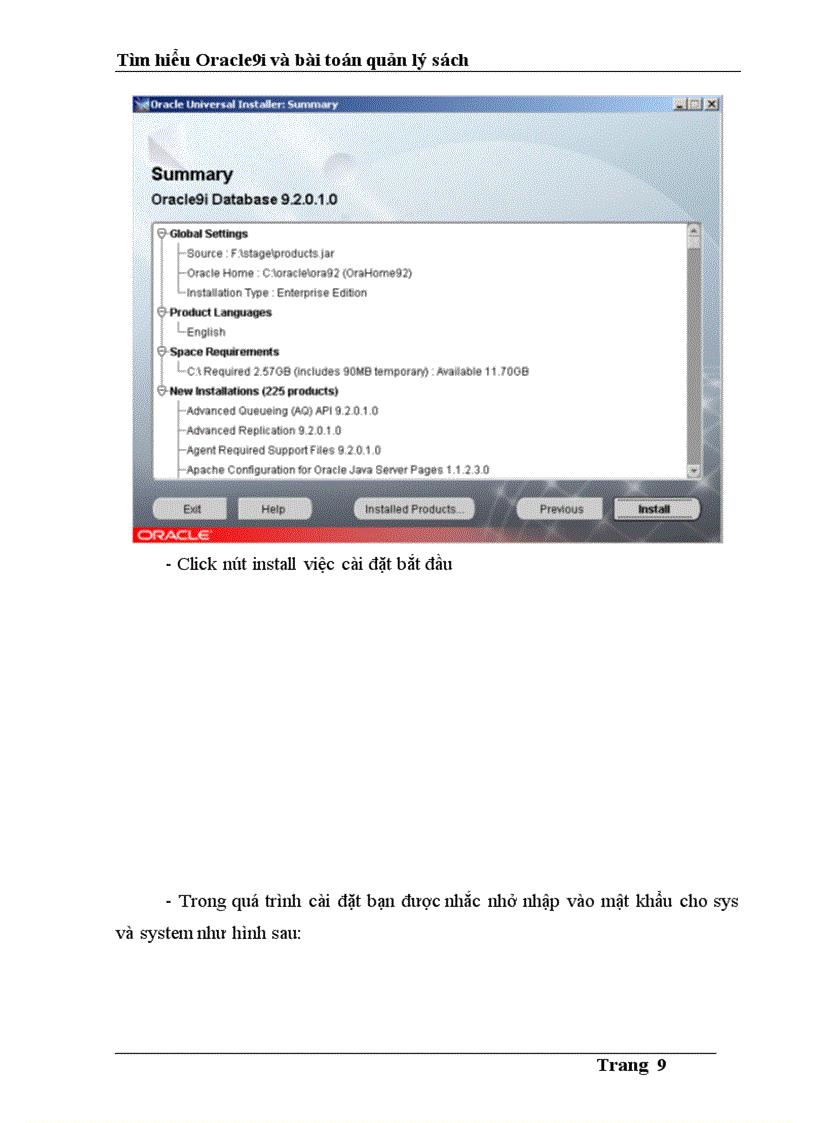 image for page Tìm hiểu Oracle9i và bài toán quản lý sách