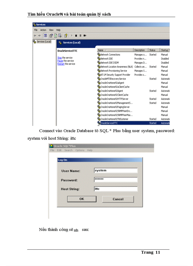 image for page Tìm hiểu Oracle9i và bài toán quản lý sách