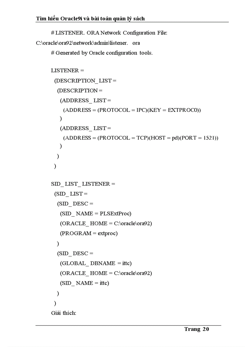 image for page Tìm hiểu Oracle9i và bài toán quản lý sách
