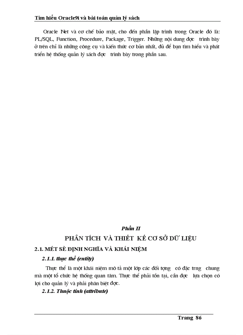 image for page Tìm hiểu Oracle9i và bài toán quản lý sách