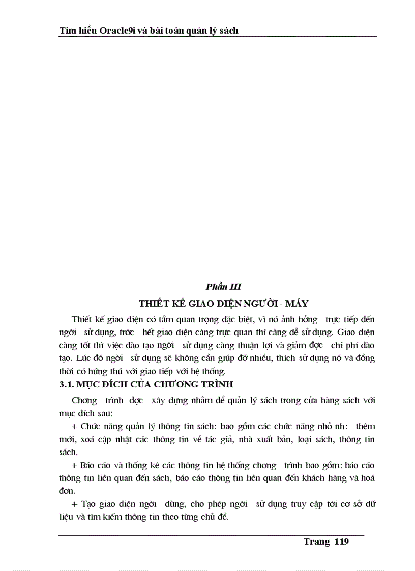 image for page Tìm hiểu Oracle9i và bài toán quản lý sách
