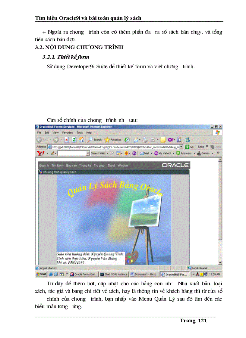 image for page Tìm hiểu Oracle9i và bài toán quản lý sách