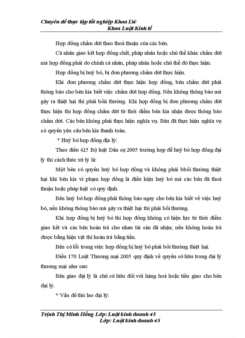 image for page Thực tiễn ký kết và thực hiện hợp đồng đại lý bán hàng tại công ty TNHH Nhà nước một thành viên Thực phẩm Hà Nội