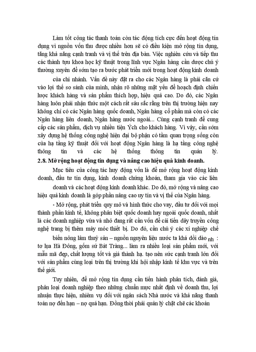 image for page Giải pháp tăng cường công tác huy động vốn tại chi nhánh NHNo &PTNT chi nhánh Chợ Hôm