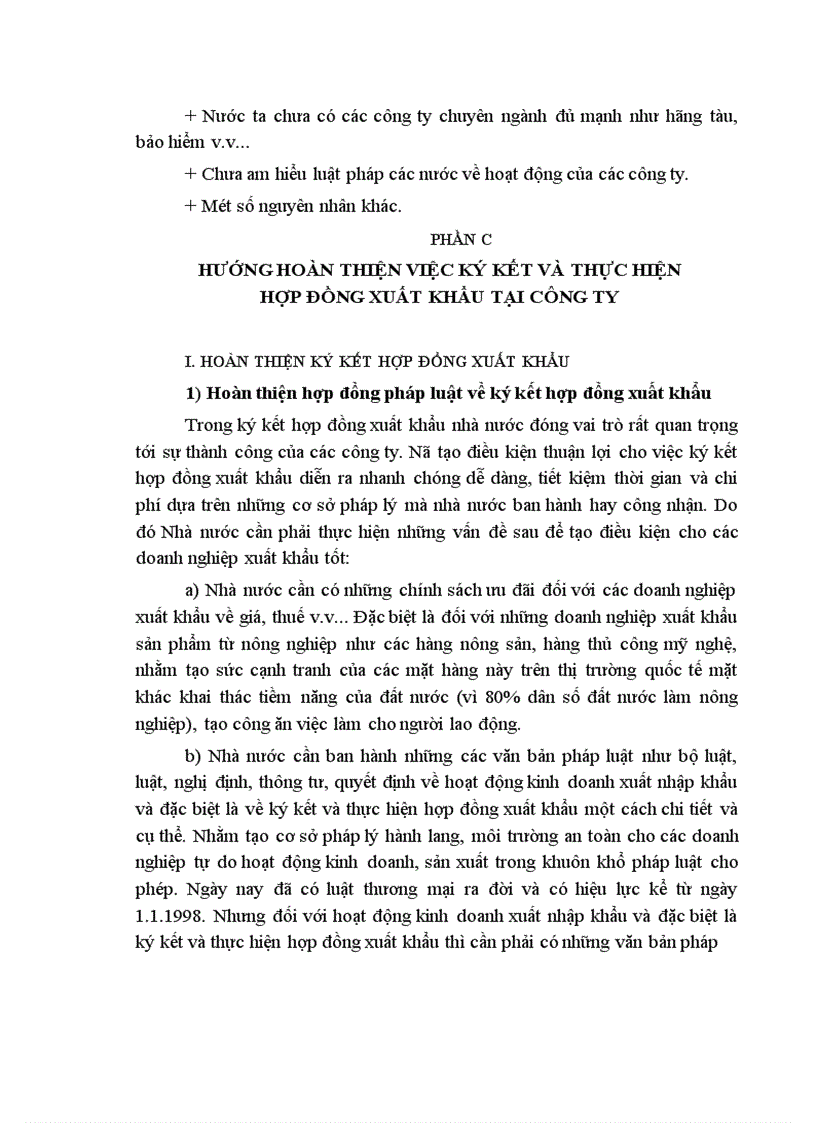 image for page Hoàn thiện chế độ pháp lý về ký kết và thực hiện hợp đồng xuất khẩu ở công ty xuất nhập khẩu Hà Tây