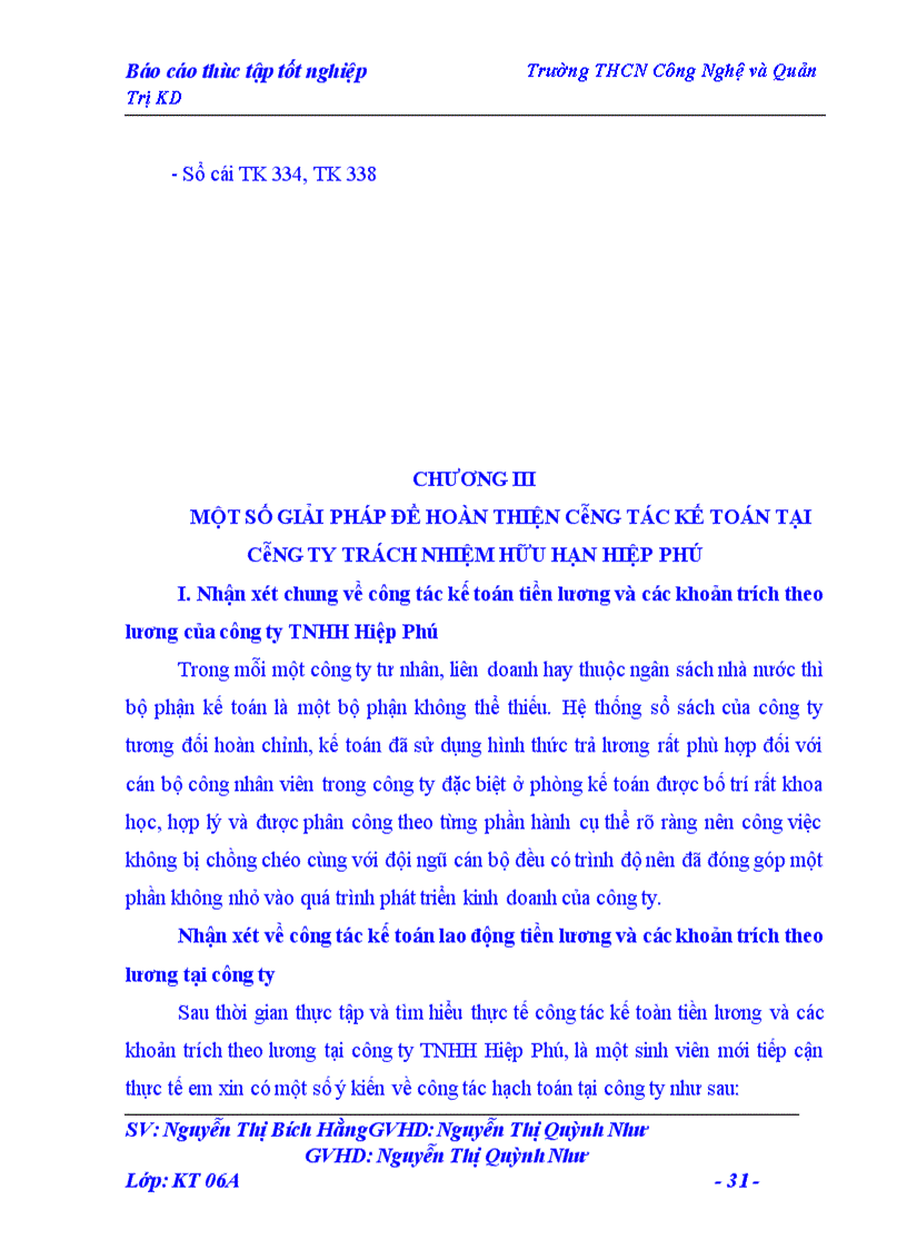 image for page Thực tế công tác kế toán tiền lương và các khoản trích theo lương tại công ty trách nhiệm hữu hạn hiệp phú