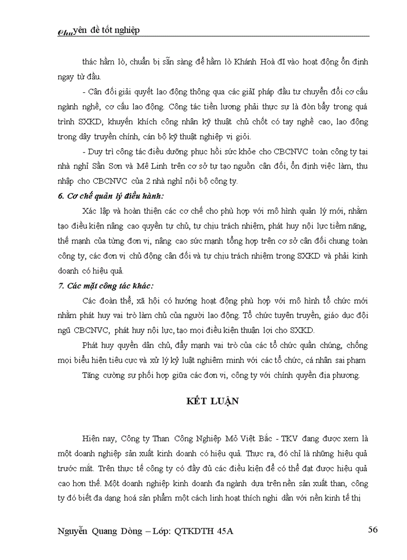 image for page Thực trạng hoạt động sản xuất kinh doanh công ty than Công Nghiệp Mỏ Việt Bắc-TKV và một số biện pháp nâng cao hiệu quả hoạt động sản xuất kinh doanh của công ty