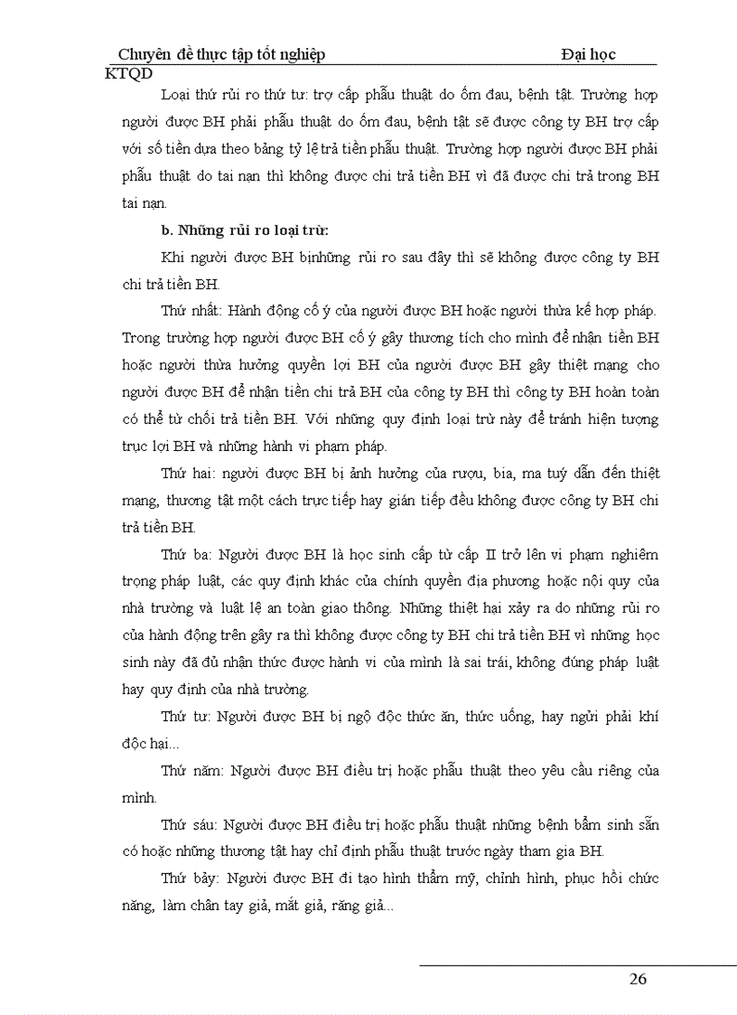 image for page Tình hình triển khai nghiệp vụ BH học sinh ở Công ty Bảo Việt Hà Tây giai đoạn 2002-2006.
