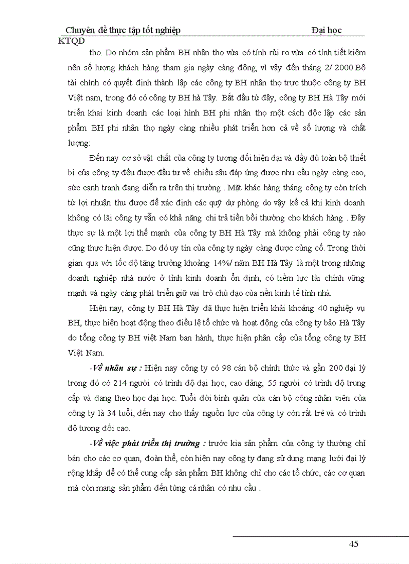 image for page Tình hình triển khai nghiệp vụ BH học sinh ở Công ty Bảo Việt Hà Tây giai đoạn 2002-2006.