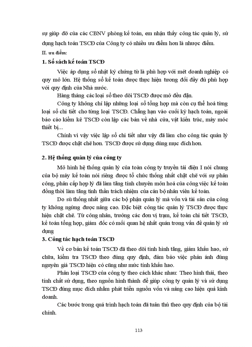 image for page Tổ chức kế toán tài sản cố định và phân tích tình hình trang bị và sử dụng tài sản cố định tại Công ty Truyền tải điện I