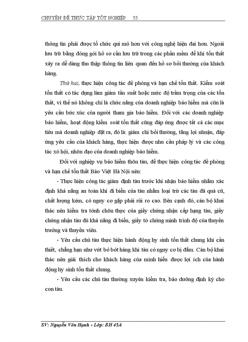 image for page Tình hình giải quyết khiếu nại bồi thường trong bảo hiểm thân tàu tại Bảo Việt Hà Nội