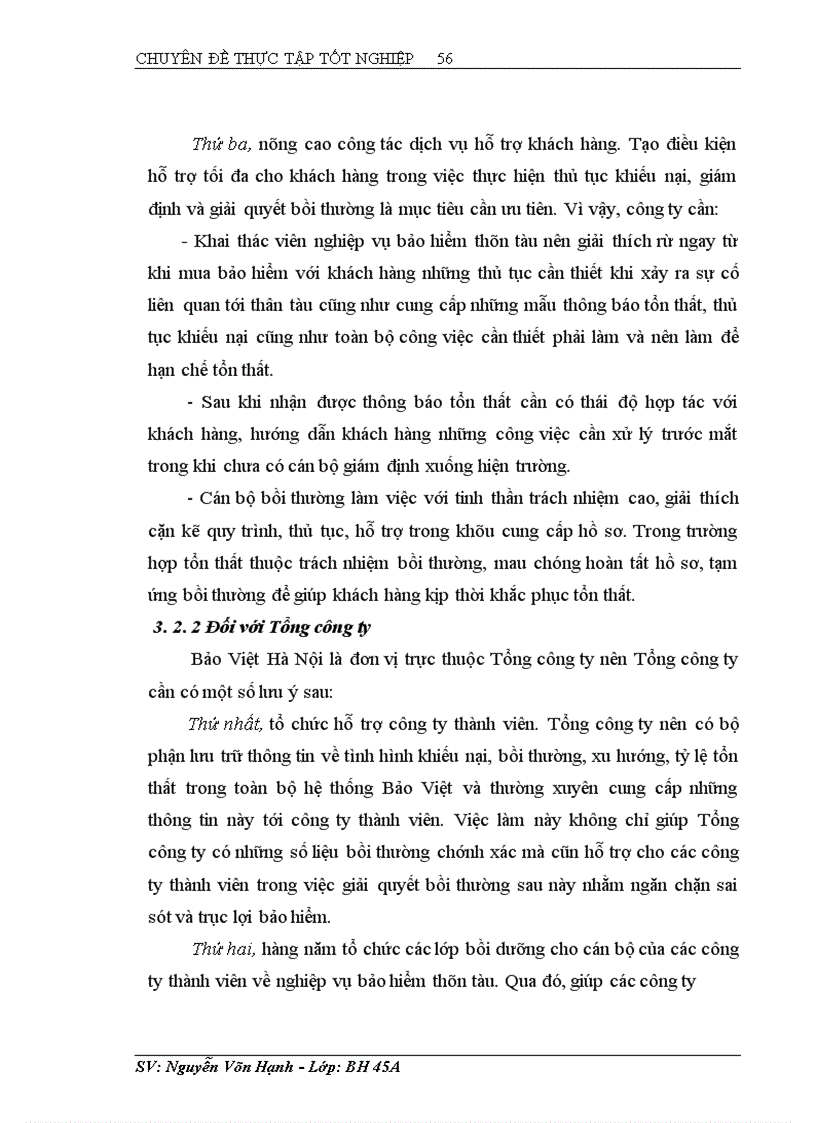 image for page Tình hình giải quyết khiếu nại bồi thường trong bảo hiểm thân tàu tại Bảo Việt Hà Nội
