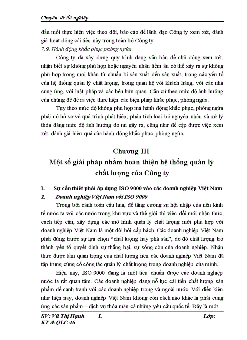 image for page Hoàn thiện hệ thống quản lý chất lượng tại Công ty Cổ phần Công trình Đường sắt theo tiêu chuẩn ISO 9001:2000