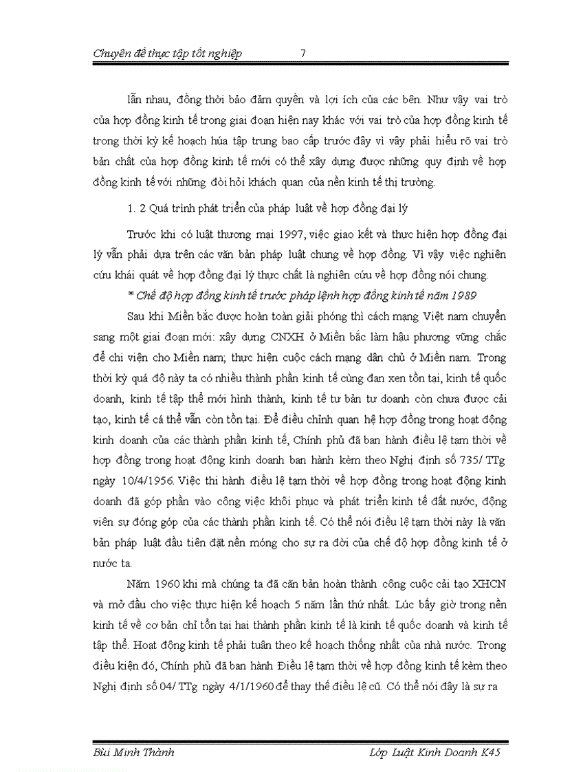 image for page Chế độ pháp lý về hợp đồng đại lý và thực tiễn tại Công ty trách nhiện hữu hạn Nhà nước một thành viên Xuân Hoà