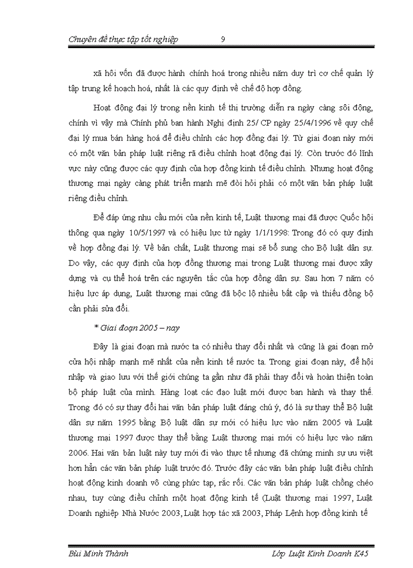 image for page Chế độ pháp lý về hợp đồng đại lý và thực tiễn tại Công ty trách nhiện hữu hạn Nhà nước một thành viên Xuân Hoà