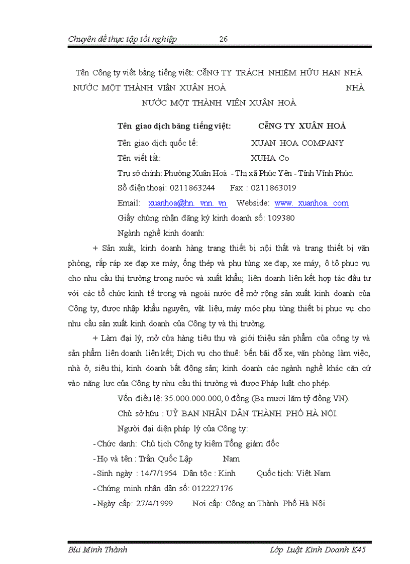 image for page Chế độ pháp lý về hợp đồng đại lý và thực tiễn tại Công ty trách nhiện hữu hạn Nhà nước một thành viên Xuân Hoà
