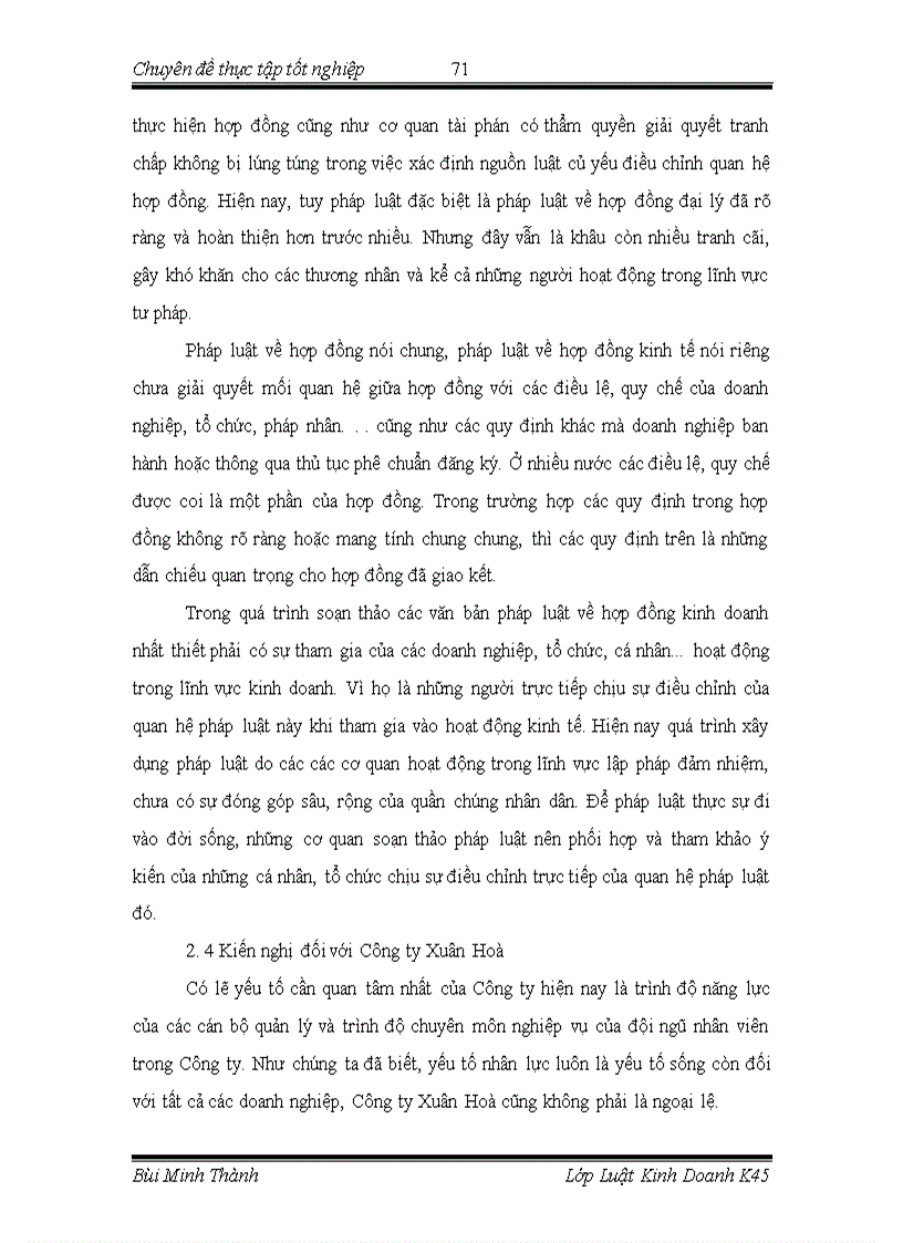 image for page Chế độ pháp lý về hợp đồng đại lý và thực tiễn tại Công ty trách nhiện hữu hạn Nhà nước một thành viên Xuân Hoà