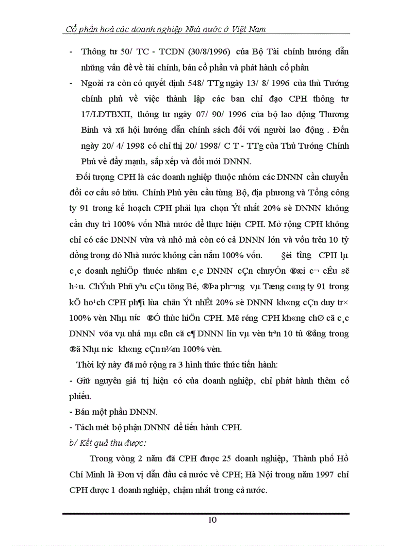 image for page Cổ phần hoá các doanh nghiệp Nhà nước ở Việt Nam