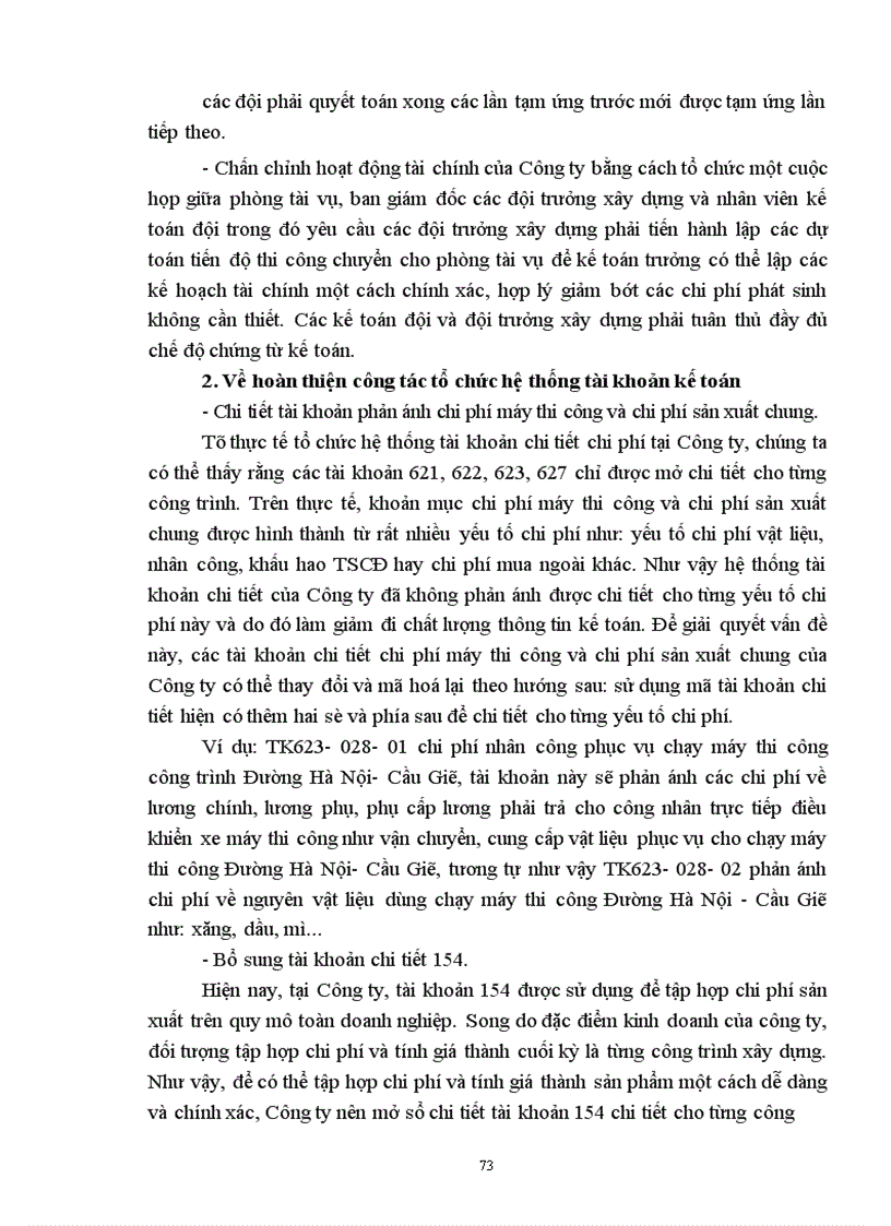 image for page Hoàn thiện công tác hạch toán chi phí sản xuất và tính giá thành sản phẩm tại công ty XDCTGT 889- Tổng công ty XDCTGT 8