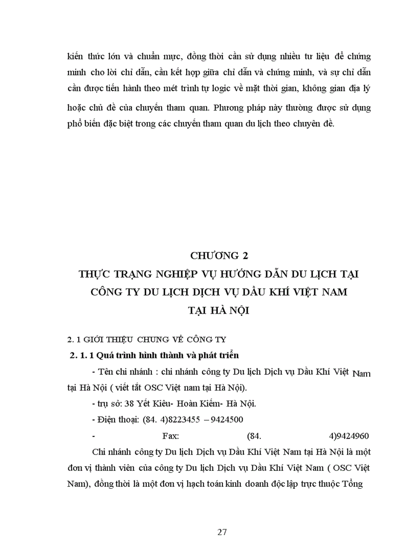 image for page Hoàn thiện nghiệp vụ hướng dẫn du lịch trong kinh doanh lữ hành tại Công ty Du Lịch Dịch Vụ Dầu Khí Việt Nam tại Hà Nội