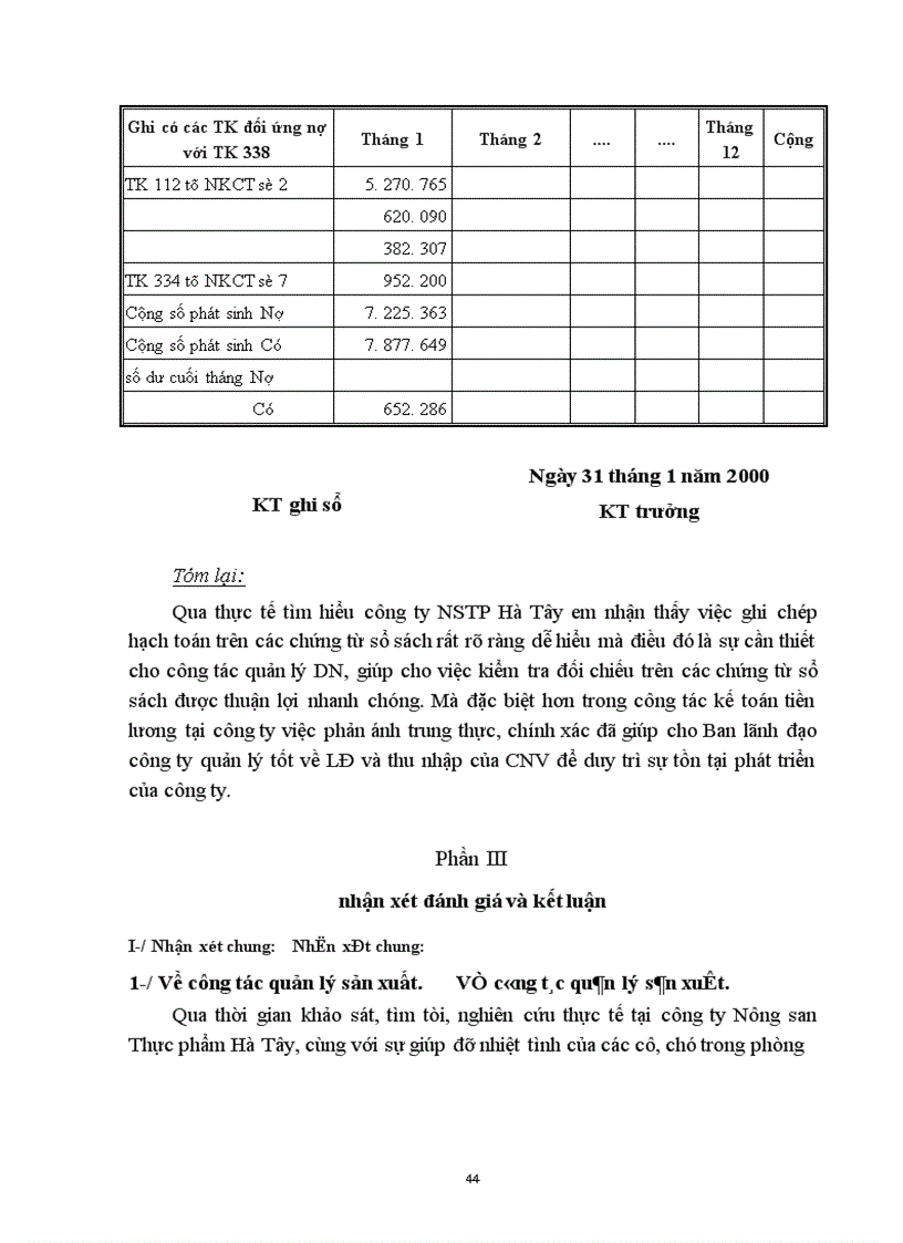 image for page Tổ chức công tác kế toán tiền lương và các khoản trích theo lương tại công ty Nông sản thực phẩm - hà tây.