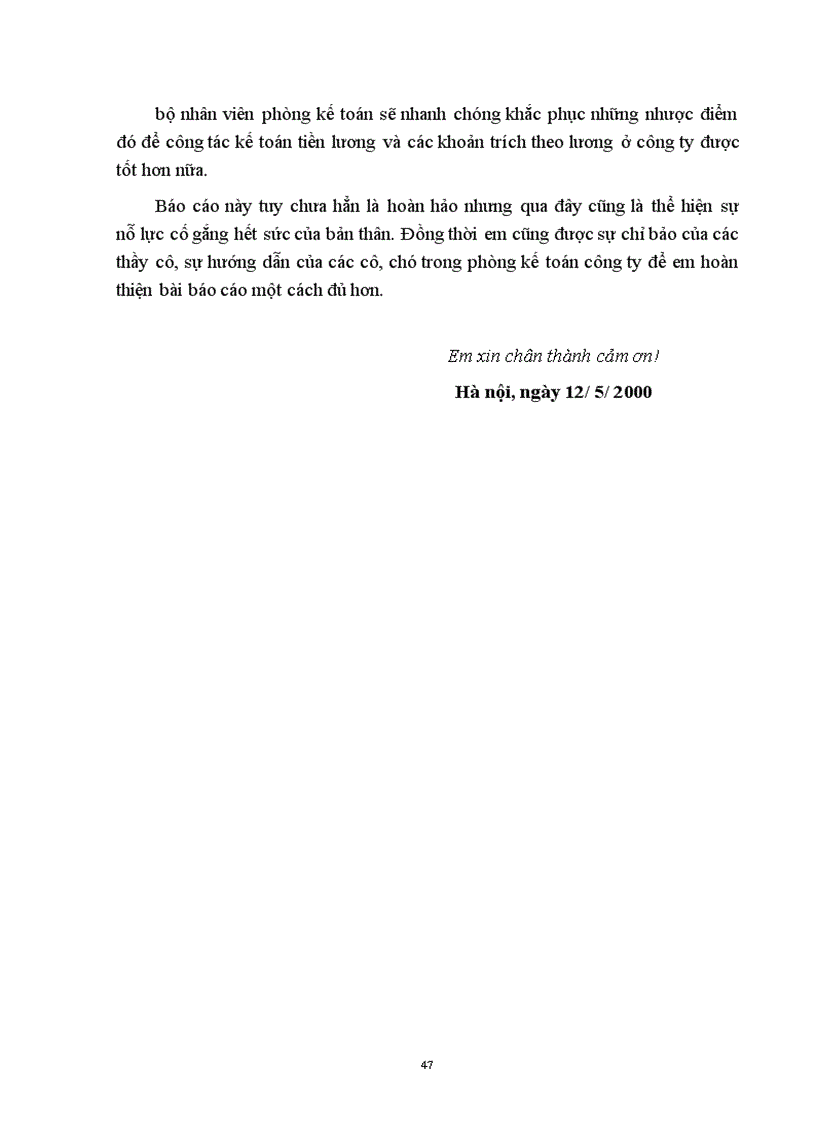 image for page Tổ chức công tác kế toán tiền lương và các khoản trích theo lương tại công ty Nông sản thực phẩm - hà tây.