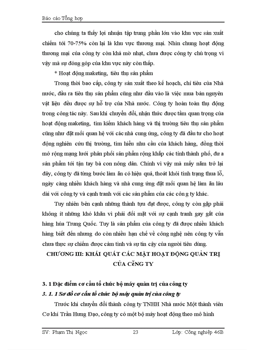 image for page Báo cáo Tổng hợp tại công ty TNHH NN một thành viên Cơ khí Trần Hưng Đạo