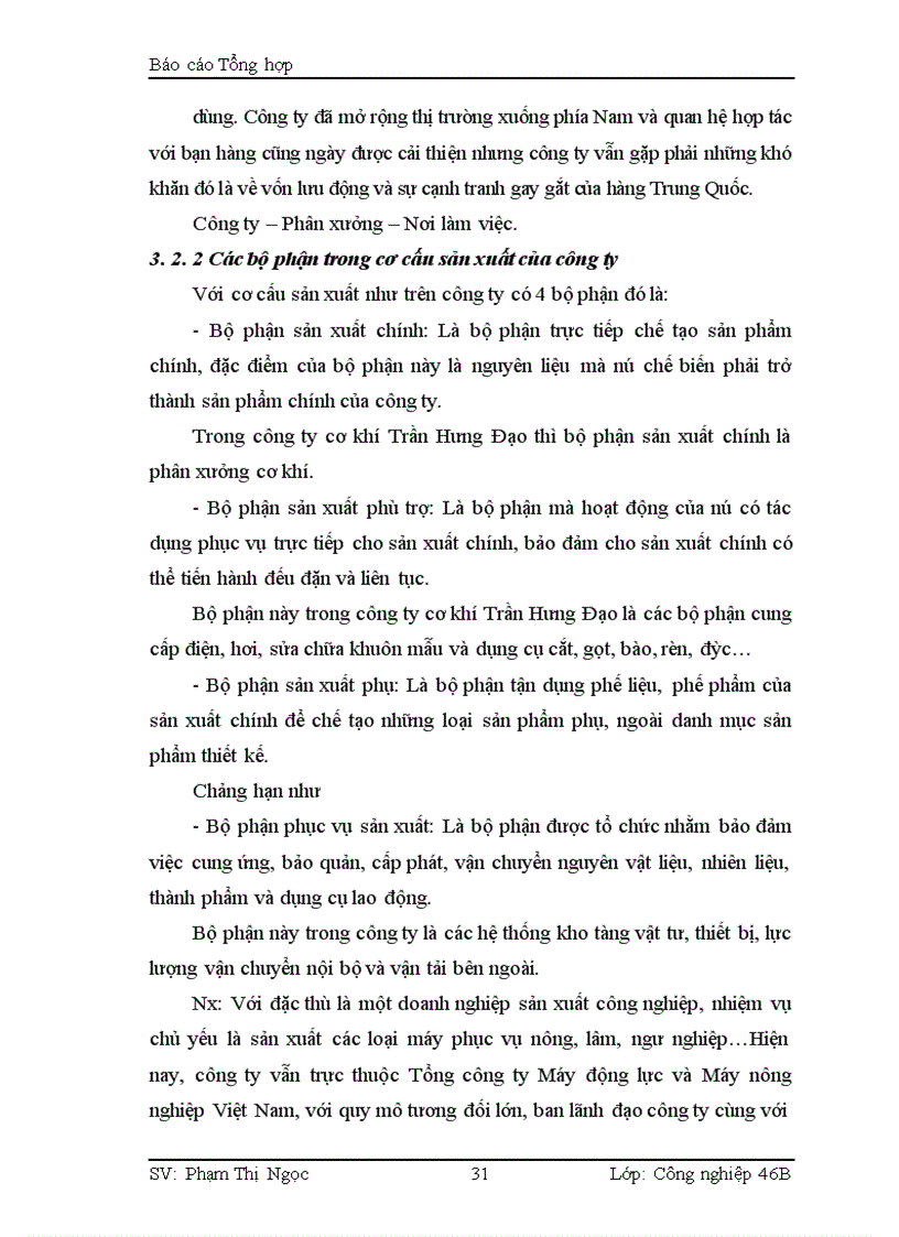 image for page Báo cáo Tổng hợp tại công ty TNHH NN một thành viên Cơ khí Trần Hưng Đạo