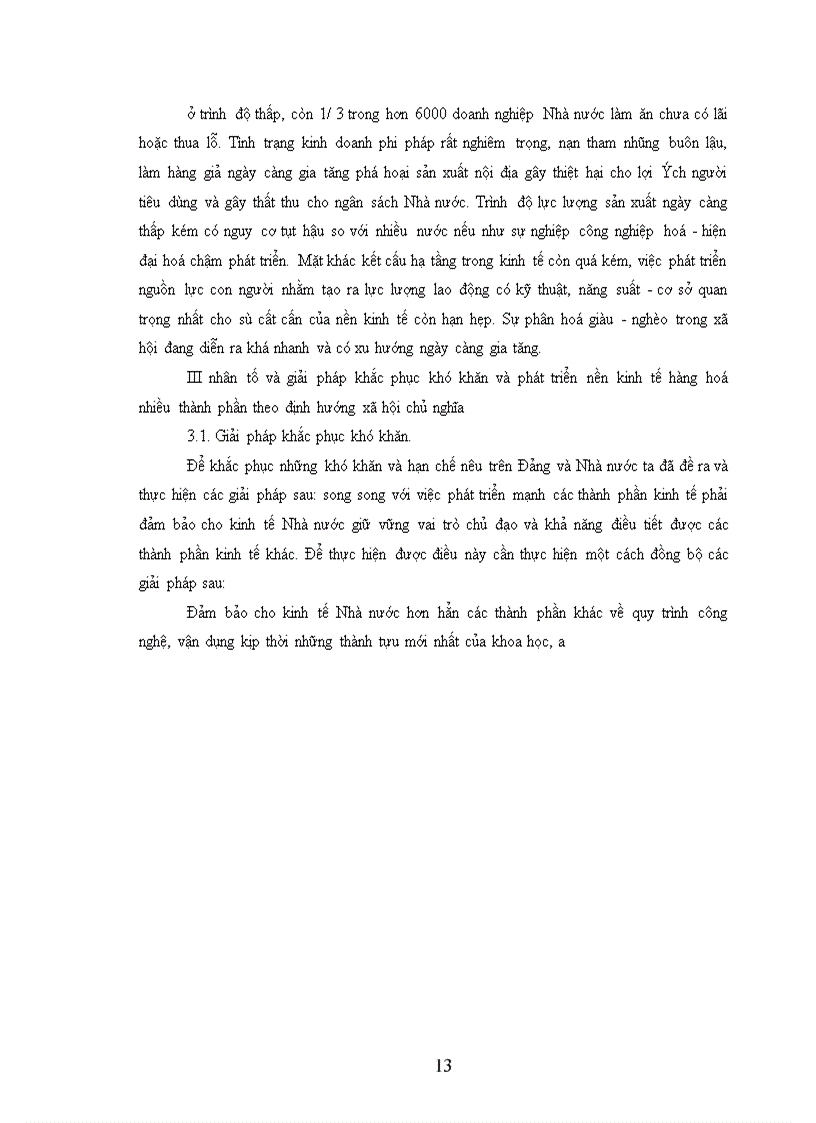 image for page Quan điểm toàn diện với việc phát triển nền kinh tế hàng hoá nhiều thành phần theo định hướng xã hội chủ nghĩa ở nước ta trong giai đoạn hiện nay