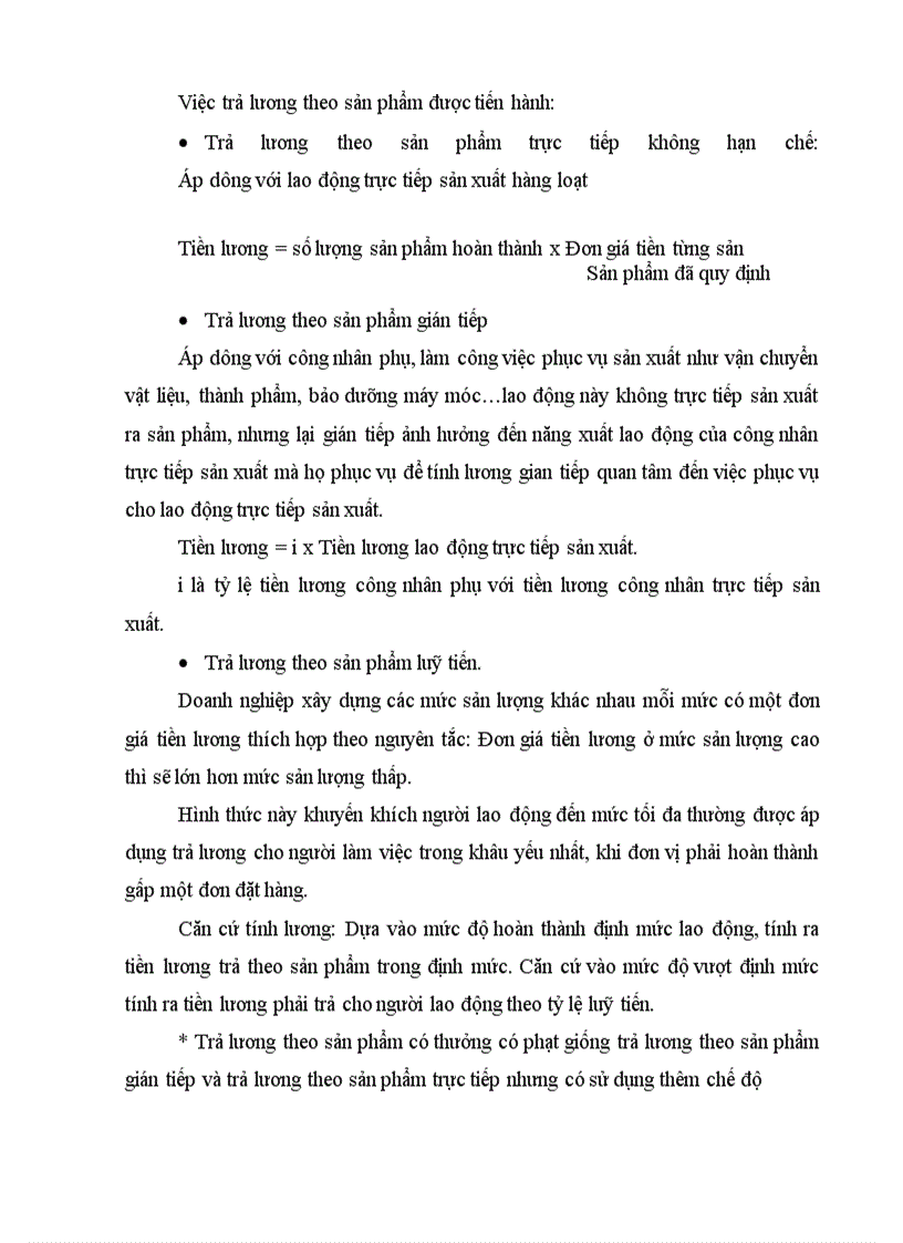 image for page Tiền lương và các khoản phụ phí theo lương tại Công ty sản xuất và xuất khẩu Bao bì Hà Nội