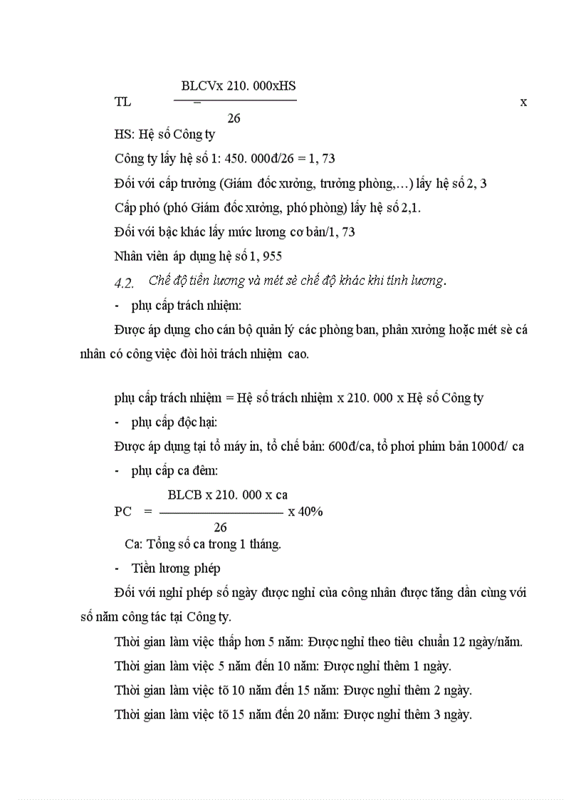 image for page Tiền lương và các khoản phụ phí theo lương tại Công ty sản xuất và xuất khẩu Bao bì Hà Nội