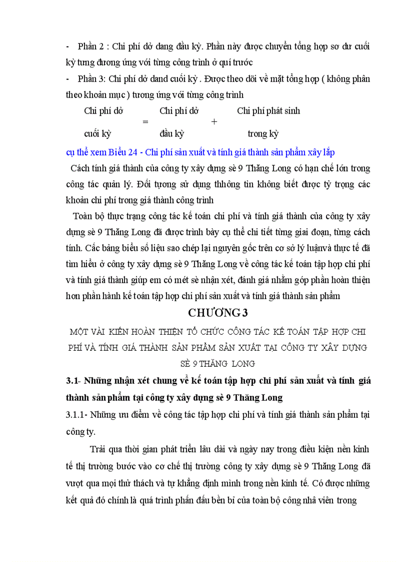 image for page Kế toán tập hợp chi phí sản xuất và tính giá thành sản phẩm tại công ty xây dựng số 9 Thăng Long