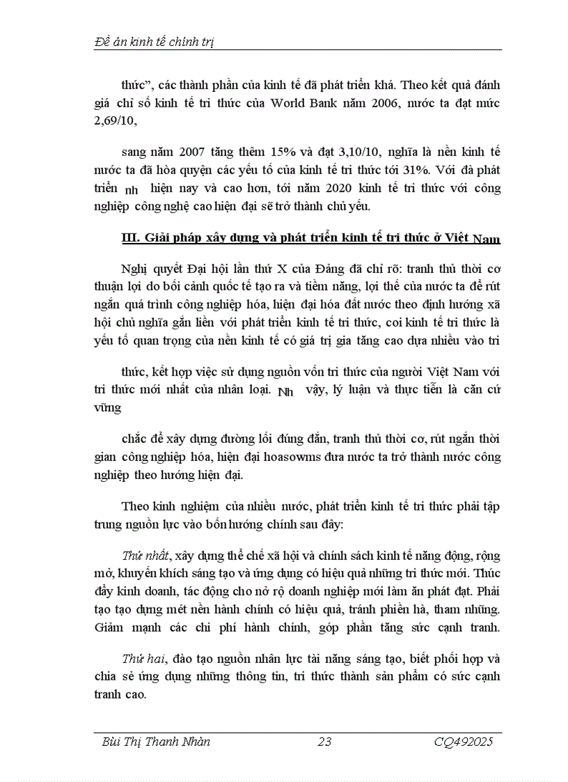 image for page Xây dựng và phát triển kinh tế tri thức ở Việt Nam. Lý luận, thực trạng và giải pháp