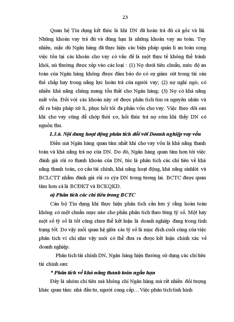 image for page Phân tích tài chính Doanh nghiệp ảnh hưởng đến công tác Tín dụng tại chi nhánh NHNo&PTNT Kim Động