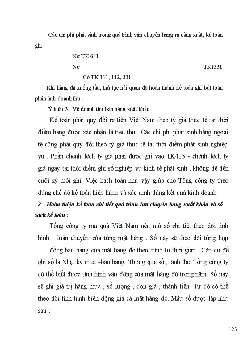 image for page Tổ chức hạch toán lưu chuyển hàng hoá xuất khẩu tại Tổng công ty rau quả Việt Nam
