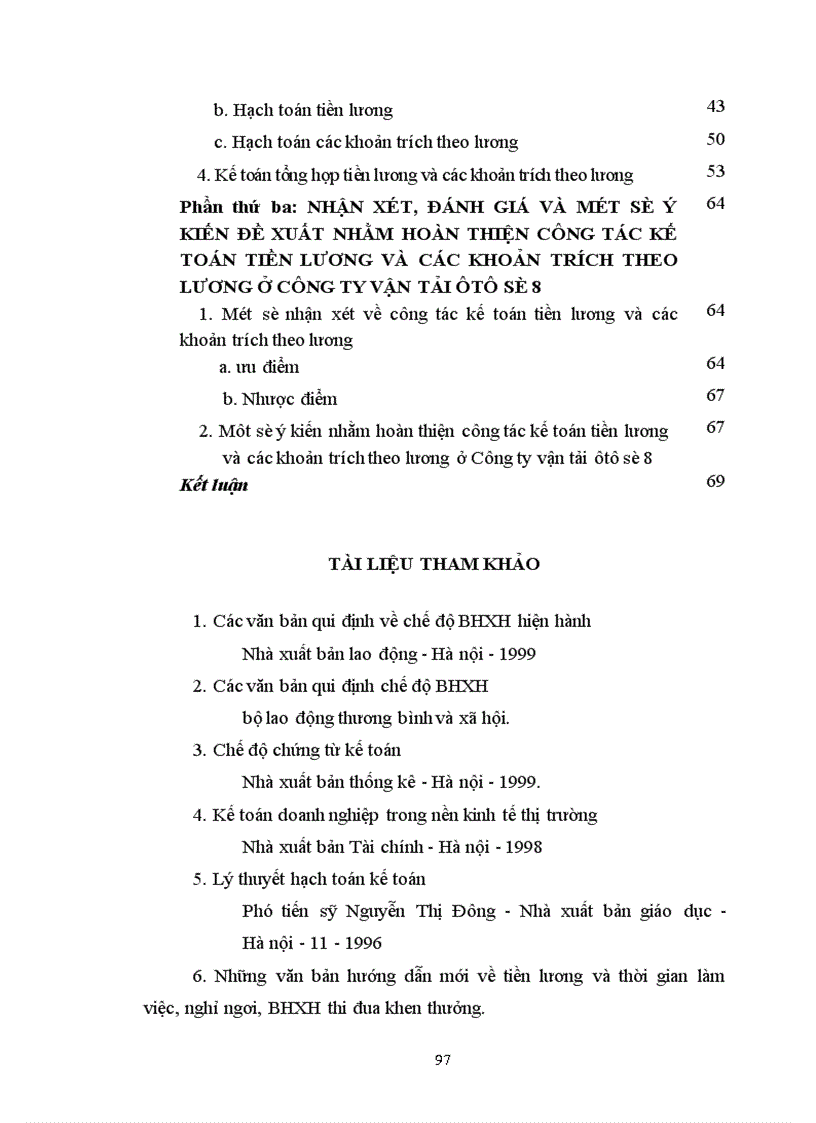 image for page Tổ chức kế toán tiền lương và các khoản trích theo lương ở Công ty vận tải ôtô số 8