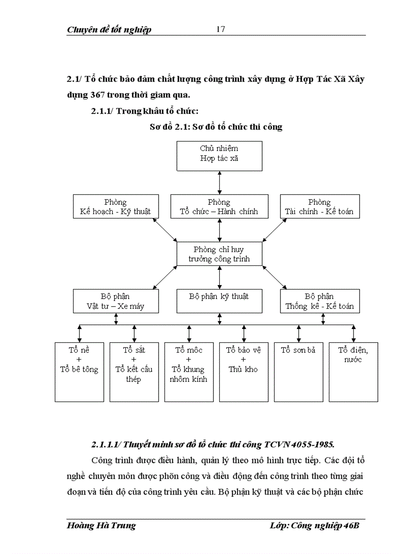 image for page Tổ chức bảo đảm chất lượng công trình xây dựng ở Hợp tác xã Xây Dựng 367