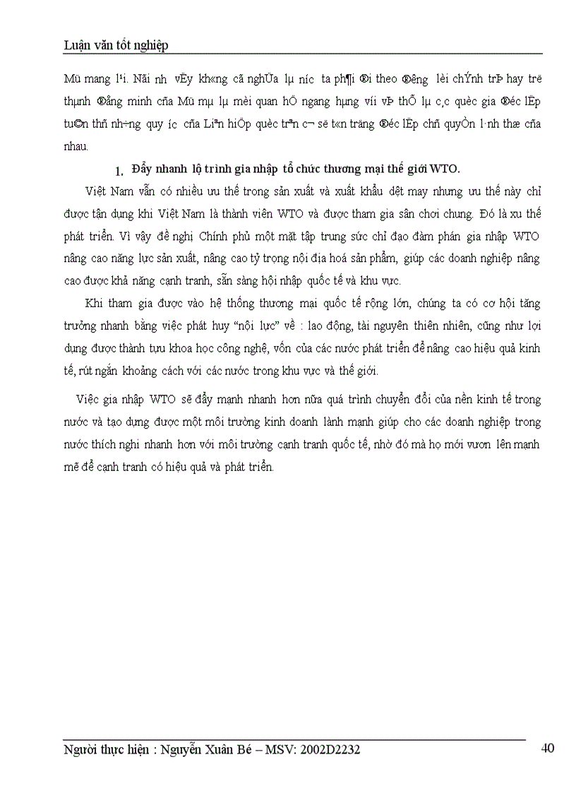 image for page Xuất khẩu hàng dệt may Việt Nam sang Hoa Kỳ - thực trạng và giải pháp của công ty sản xuất và xuất nhập khẩu dệt may