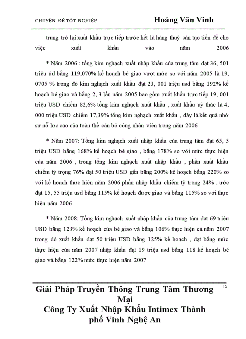 image for page Giải pháp Truyền thông trung tâm thương mại Công ty xuất nhập khẩu Intimex Thành phố Vinh Nghệ an